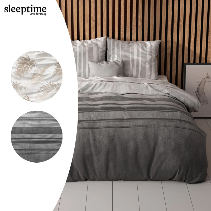 Dekbedovertrek Moon Lights Grijs & Jayda Taupe