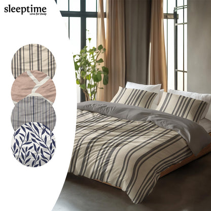 Pure Dekbedovertrekken – Blue Regatta, Linear Linen, Blue Willow & Clay Contours