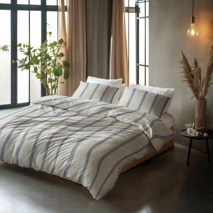 Sleeptime Nautic Beige Dekbedovertrek – Stijlvol en Rustgevend Dekbedovertrek met Maritieme Look