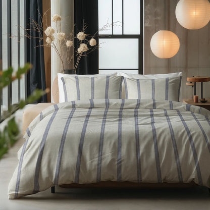 Sleeptime Nautic Beige Dekbedovertrek – Stijlvol en Rustgevend Dekbedovertrek met Maritieme Look