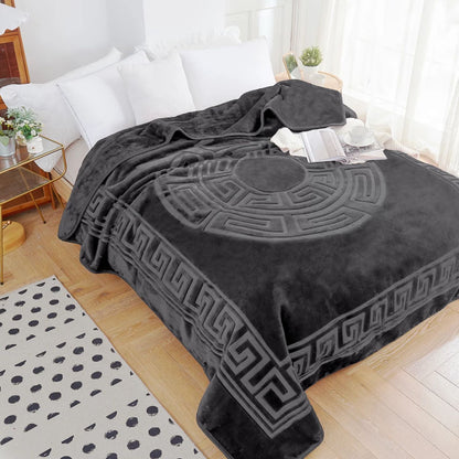 Embossed Zeta Deken 200 x 240 – Zacht, Warm & Stijlvol