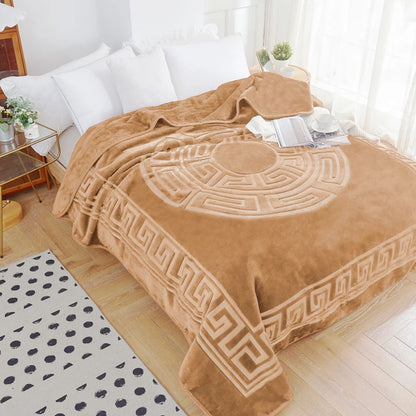 Embossed Zeta Deken 200 x 240 – Zacht, Warm & Stijlvol