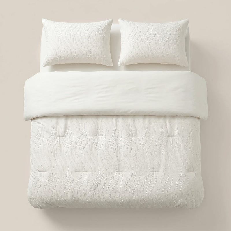 Lazy Dekbed met Kussenslopen – Luxe All-in-One Dekbed Set in Beige & Grijs