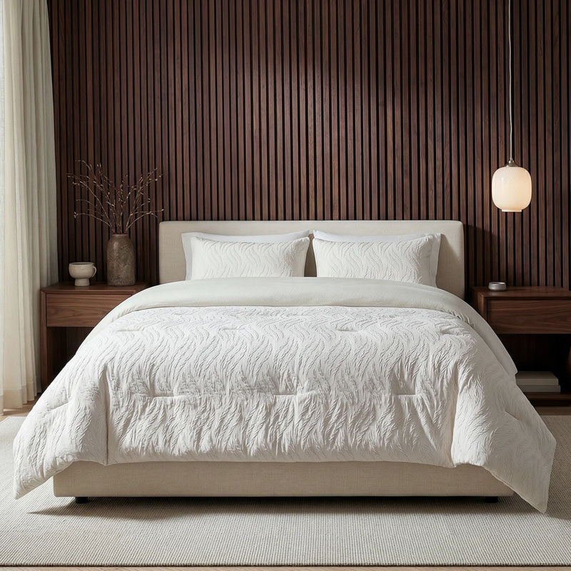 Lazy Dekbed met Kussenslopen – Luxe All-in-One Dekbed Set in Beige & Grijs