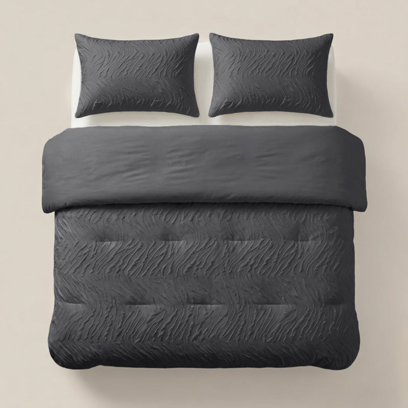 Lazy Dekbed met Kussenslopen – Luxe All-in-One Dekbed Set in Beige & Grijs