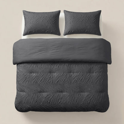 Lazy Dekbed met Kussenslopen – Luxe All-in-One Dekbed Set in Beige & Grijs