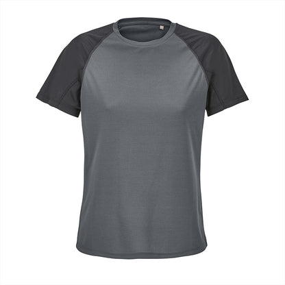 SOL'S Vortex Women Sport T-shirt – Lichtgewicht Dames Sportshirt van Gerecycled Polyester