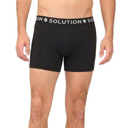 Solution Clothing Boxershorts Heren 3-Pack – Comfortabele Basic Onderbroeken in Zwart