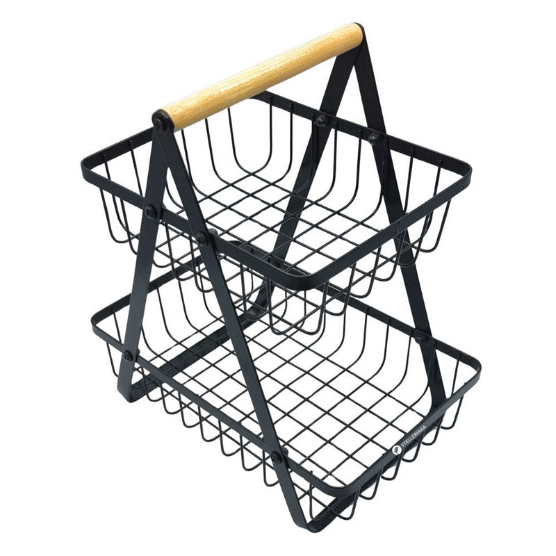 Fruitschaal met 2 Lagen – Stijlvol & Functioneel