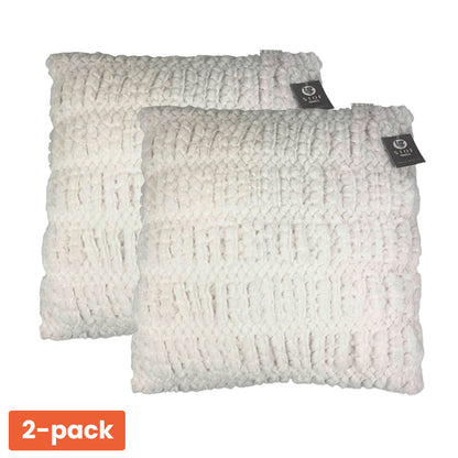 Stof France Sierkussens 50x50 cm 2-Pack – Luxe Witte Kussens met Vulling
