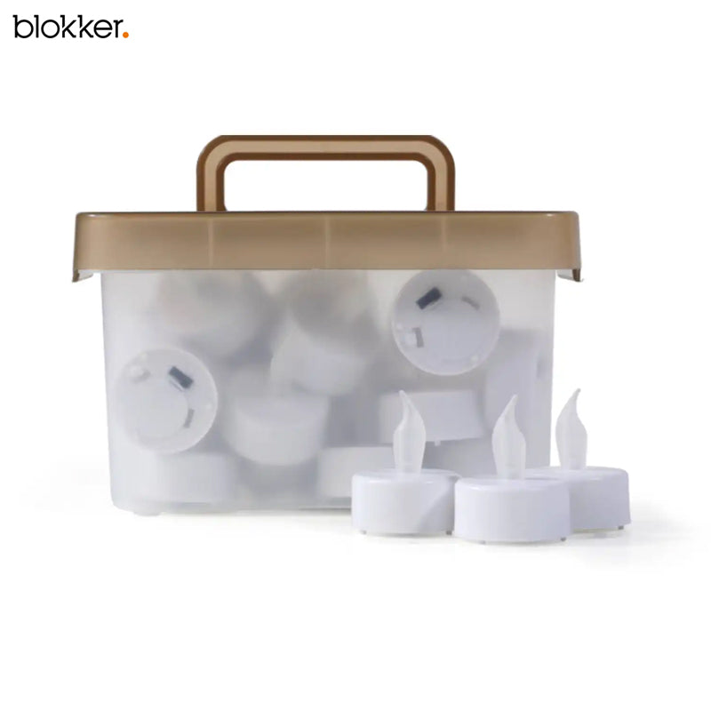 Blokker LED Theelichtjes – 24 Stuks – 3,8 x 5 cm