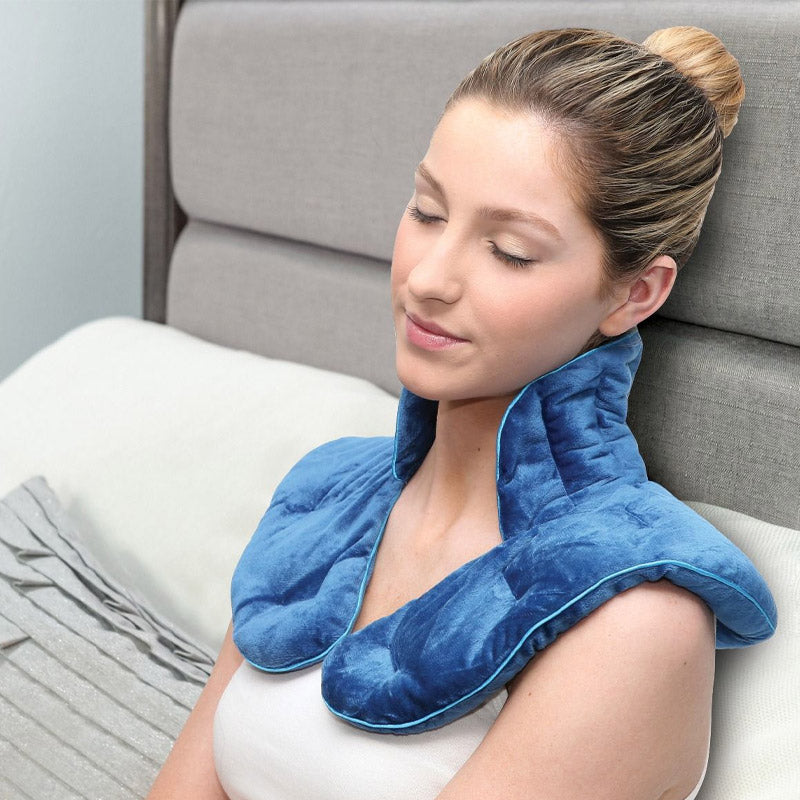ThermaComfort Verzwaard Nekkussen – Warmte- en Koudetherapie met Aromatherapie