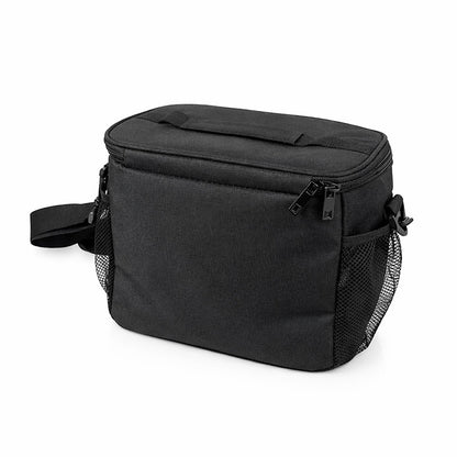 Thermo Lunchbox & Koeltas 9 Liter – Geïsoleerde Lunchtas met Schouderband Zwart