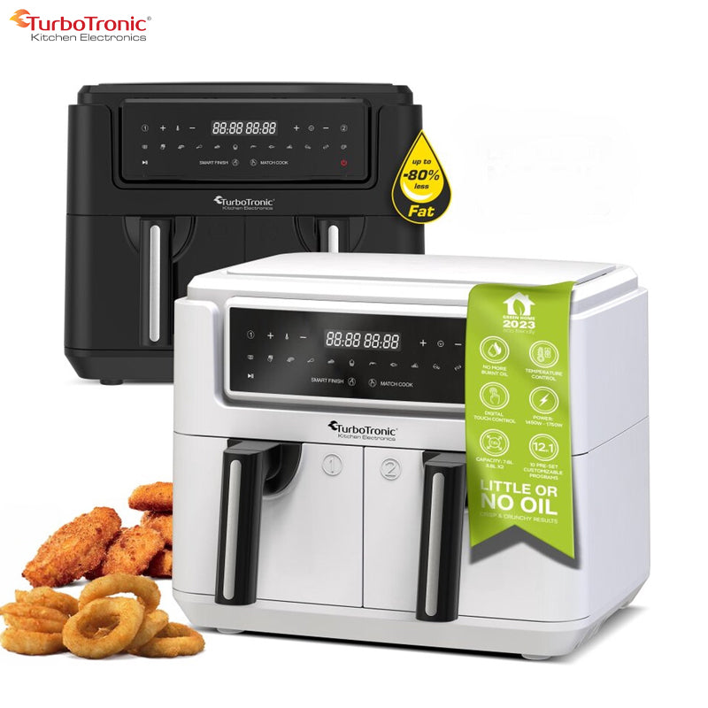 AF118 Dubbele Airfryer XL - Digitale Heteluchtfriteuse - 7,6 Liter