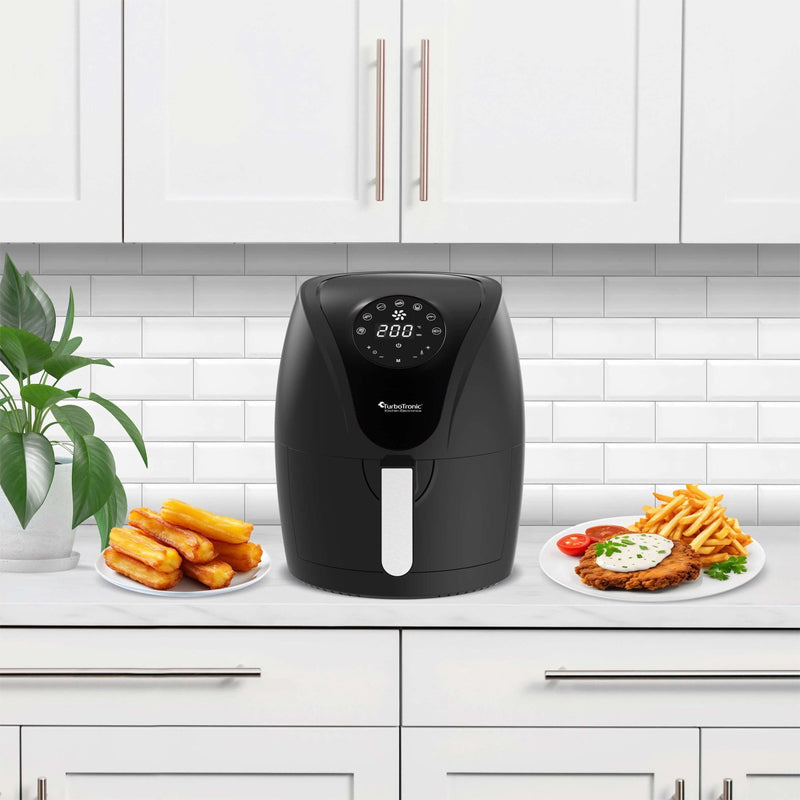 Digitale Airfryer – 3,5 Liter - Zwart/Zilver: Gezond, snel en compact