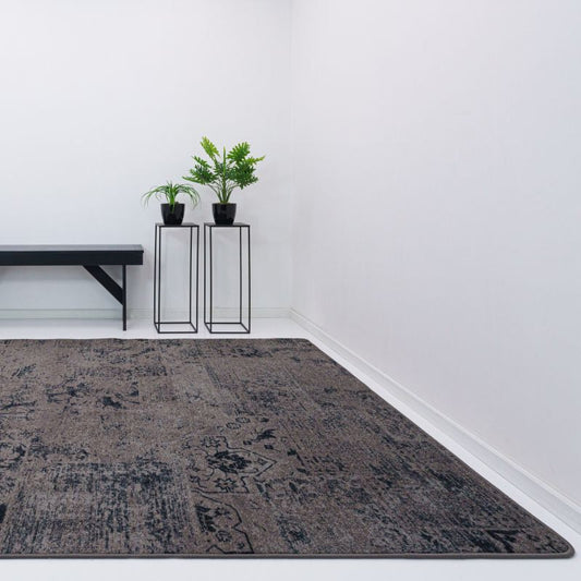 Attrezzo Vloerkleed Vintage Parade Grey – Modern Vintage Vloerkleed in Grijstinten