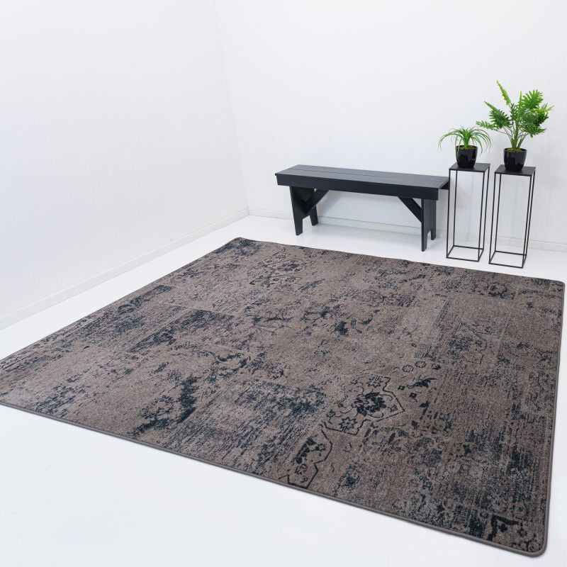 Attrezzo Vloerkleed Vintage Parade Grey – Modern Vintage Vloerkleed in Grijstinten