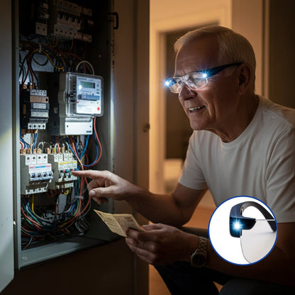 Vergrootglas Bril met LED-licht