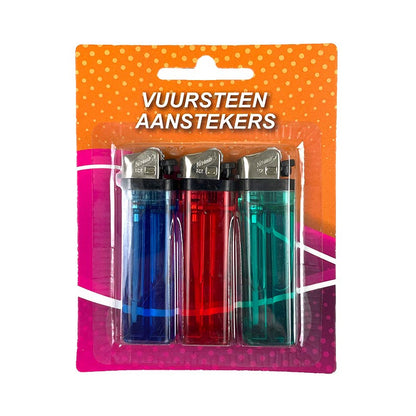 6-Pack Vuursteen Aanstekers – Kleurassorti