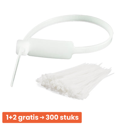 1 + 2 Gratis - Kabelbinders 4,8 mm Transparant