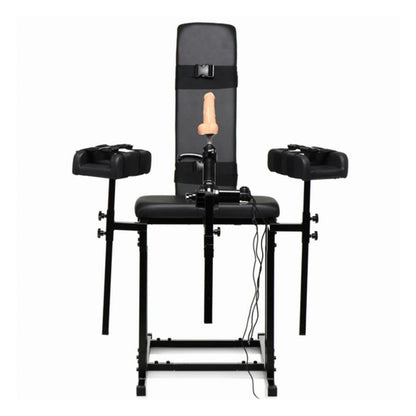 XR Brands Obedience Chair met Sex Machine – Complete Set voor Intensieve Beleving en Stabiliteit
