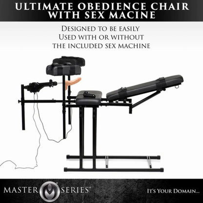 XR Brands Obedience Chair met Sex Machine – Complete Set voor Intensieve Beleving en Stabiliteit