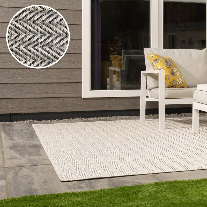 Attrezzo Xilento Outdoor Vloerkleed 4027-12 – Rond Buitenkleed voor Tuin en Balkon