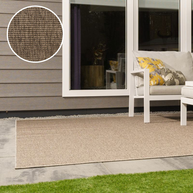 Attrezzo Xilento Outdoor Vloerkleed 4506-88 – Buitenkleed Rond en 200x300 cm voor Tuin en Terras