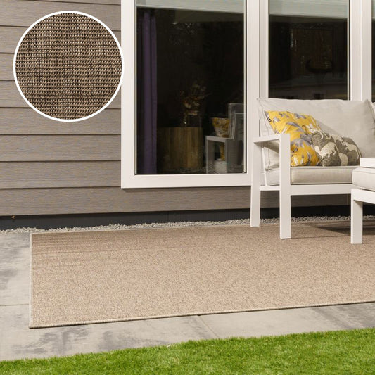 Attrezzo Xilento Outdoor Vloerkleed 4506-88 – Buitenkleed Rond en 200x300 cm voor Tuin en Terras