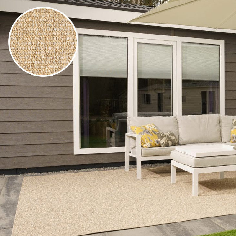 Attrezzo Xilento Outdoor Vloerkleed 7360-32 – Buitenkleed Rond en 200x300 cm voor Tuin en Terras