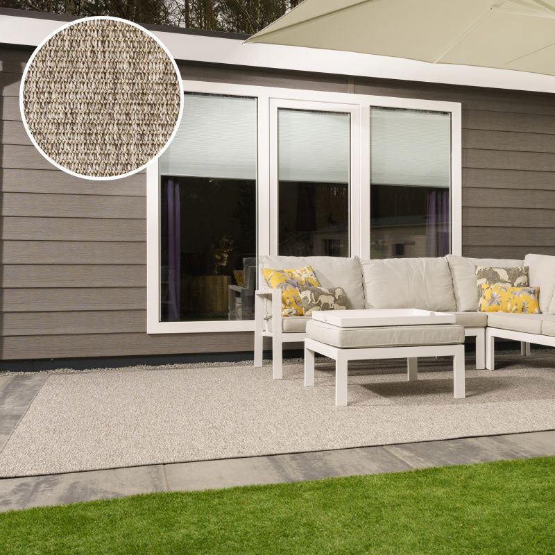 Attrezzo Xilento Outdoor Vloerkleed 7360-36 – Buitenkleed Rond en 200x300 cm voor Tuin en Terras